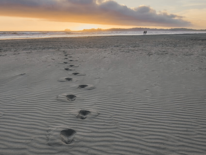 Ravlygter oplyser strandene